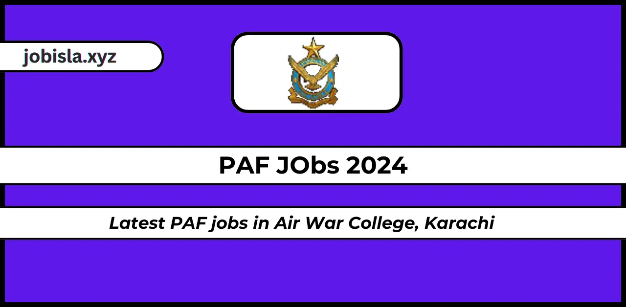 PAF jobs in Karachi 2024